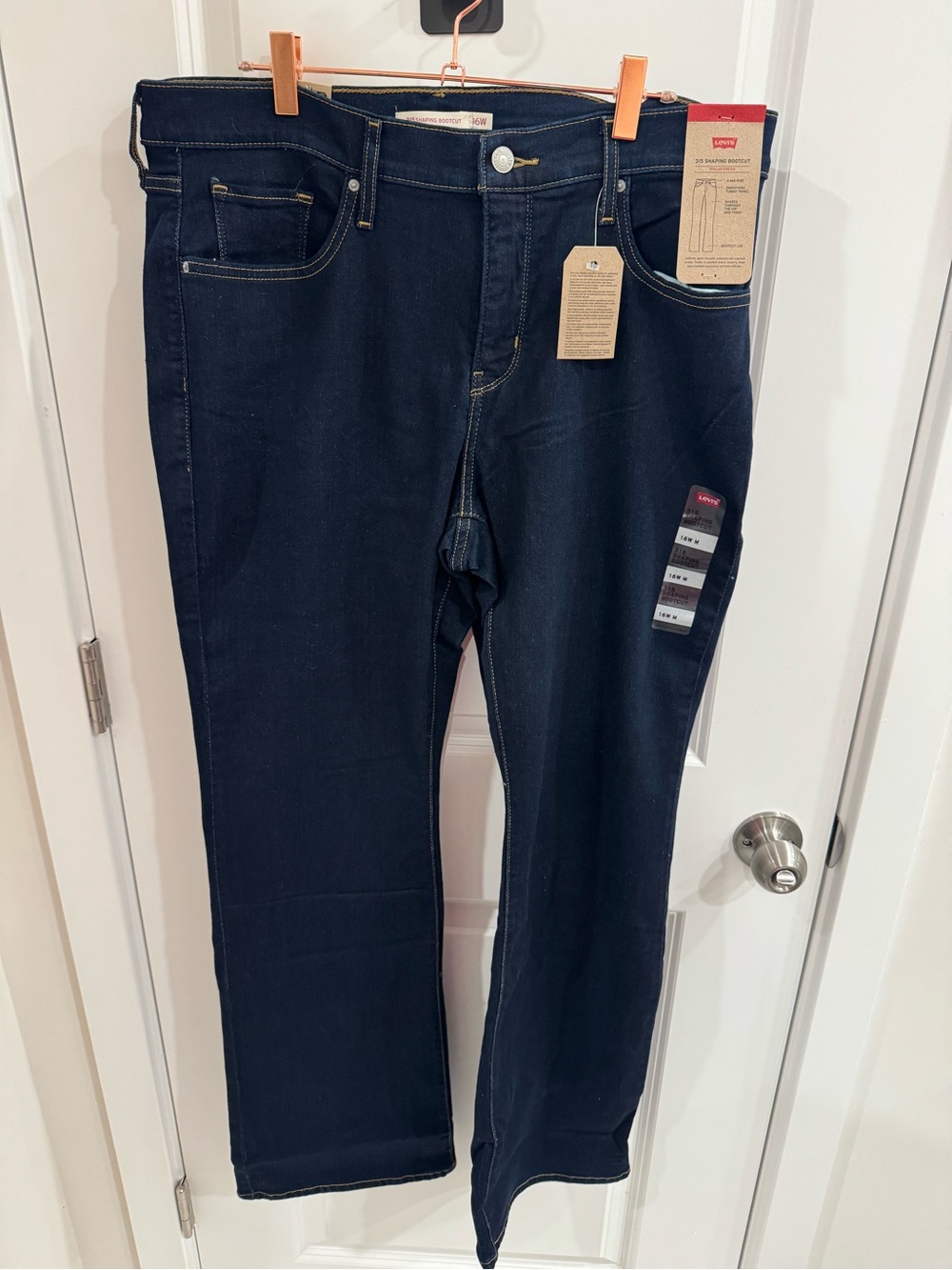 NWT Levi's 315 Shaping Bootcut Jeans Dark Wash Plus Size 16W